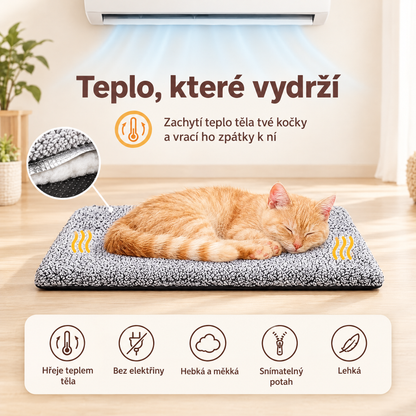 Kočičí Hřejivka™ – samovyhřívací deka pro kočky